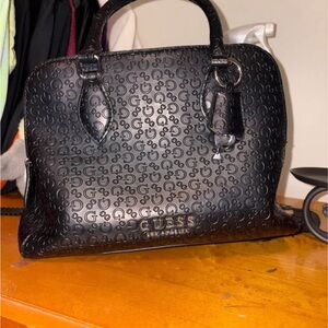 GUESS Black Embossed Women's Bag